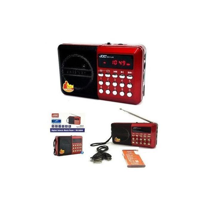 Joc Radio numérique portable Joc H044U avec lecteur MP3