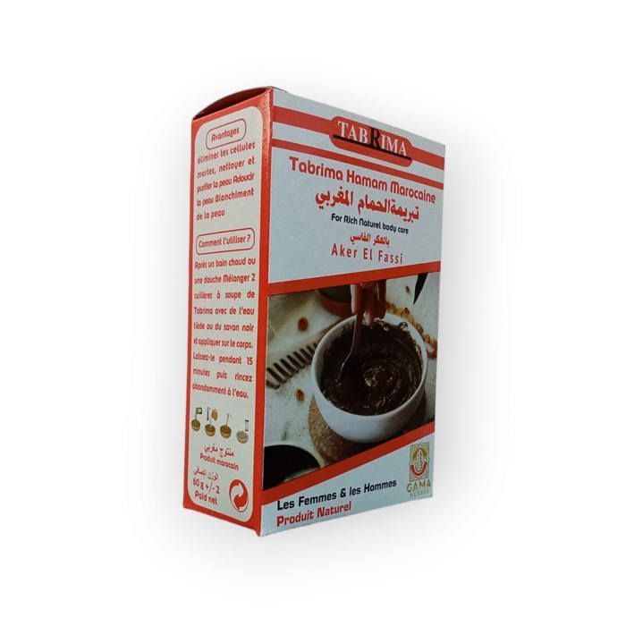 Gommage - TABRIMA - AKKAR FASSI DU MAROC - 100% naturel - Exfolie en douceur - 60 g