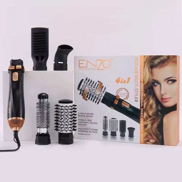 ENZO PROFESSIONAL électrique à air chaud 4 en 1, outils de coiffure, pour Salon de coiffure, une étape, sèche-cheveux et coiffeur