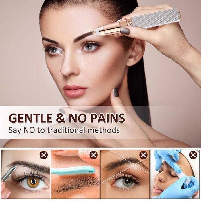 épilateur électrique 2 en 1 pour le visage et les sourcils  (la couleur selon la dispo du stock)