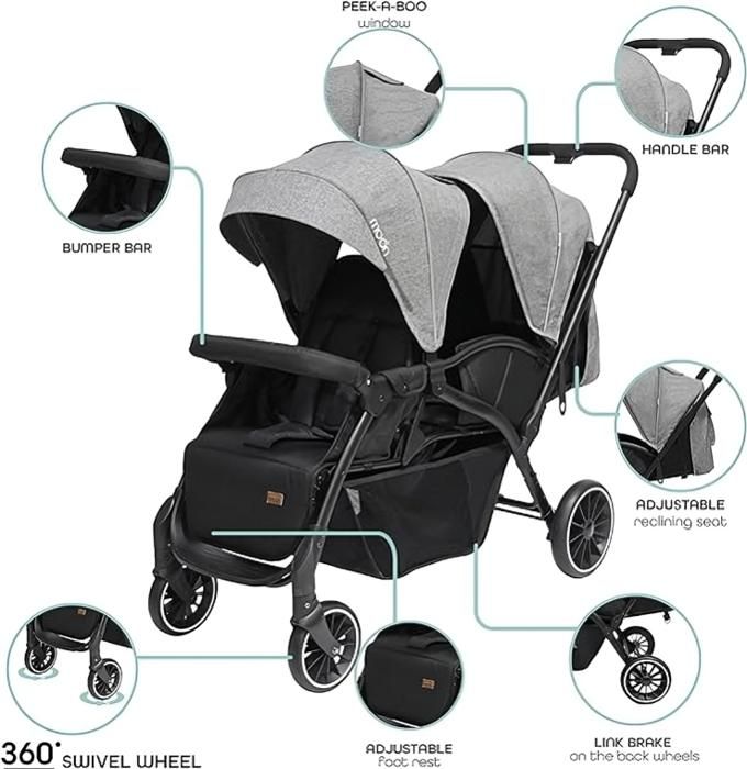 Poussette Valise Premium – Kidilo ROSE