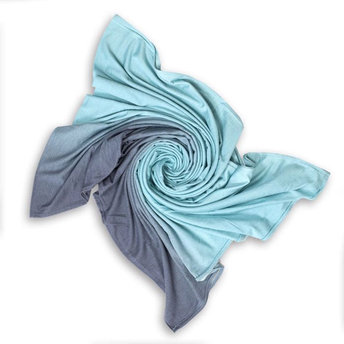 Châle - OLGA - Dégradé Bleu Ciel - Lycra - Chic - Printemps/Été