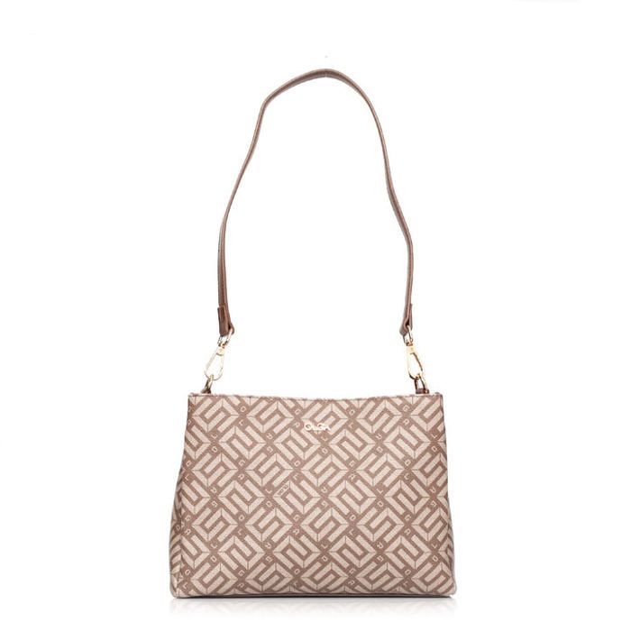 Sac - OLGA - Bowler - Marron Café - Cuir - Zippée - Pour Femme