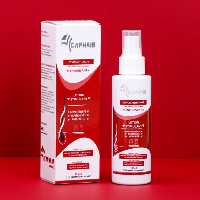 Lotion anti-chute - Caphair - 125 ml - Extraits naturels - Anti-pelliculaire - Cheveux revitalisés