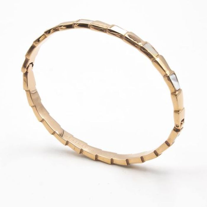 Bracelet Acier Inoxydable Nacre - (doré)