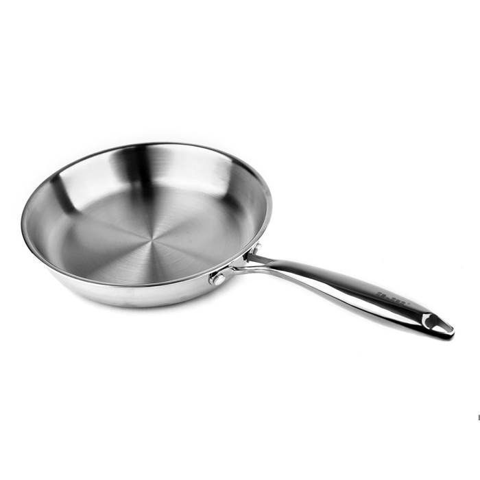 Poêle - Ibili - 652928 - 28 cm - Acier inoxydable - Compatible induction - Sans antiadhésif