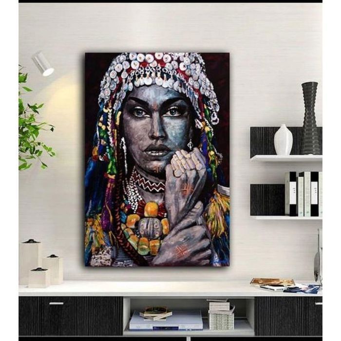 New Style Colection Tableau decoratif femme Amazigh - 80x50x3 cm