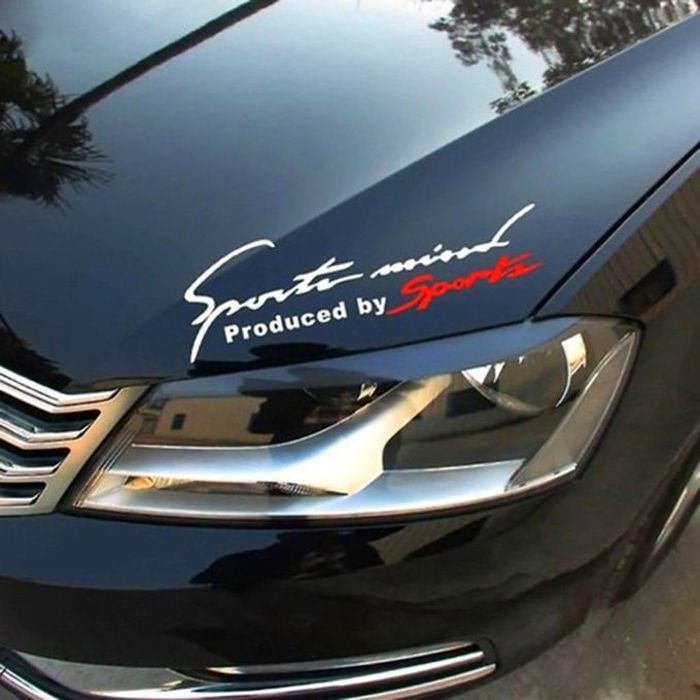 Autocollant Graphique TRD en Vinyle pour Voiture – Personnalisation Sportive Noir et Rouge, 19cm x 7cm .