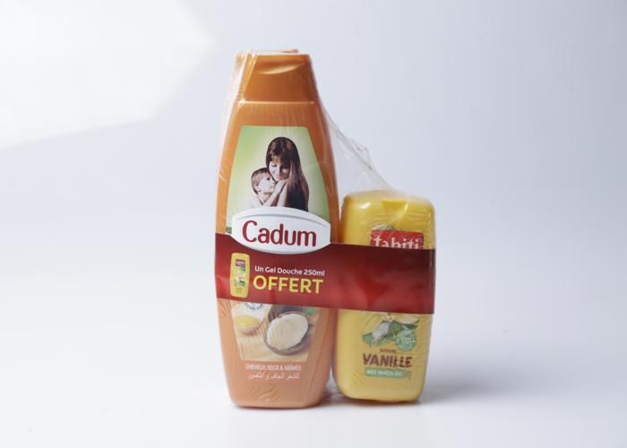 Pack de 2 Cadum 380ml Argane + Gel Douche Tahiti