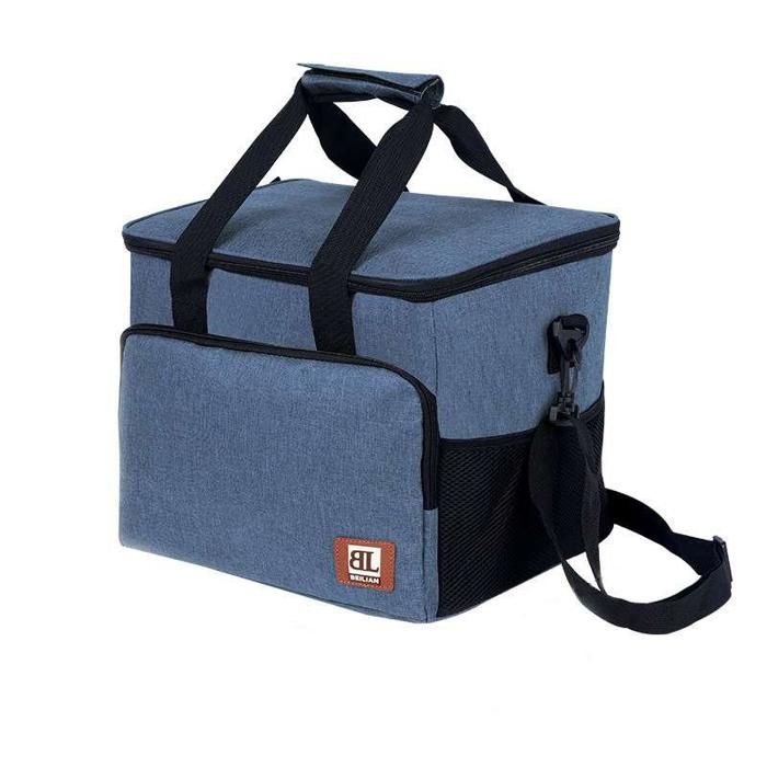 Sac isotherme - Portable - Bleu - Isolation thermique - Grande capacité - Ergonomique