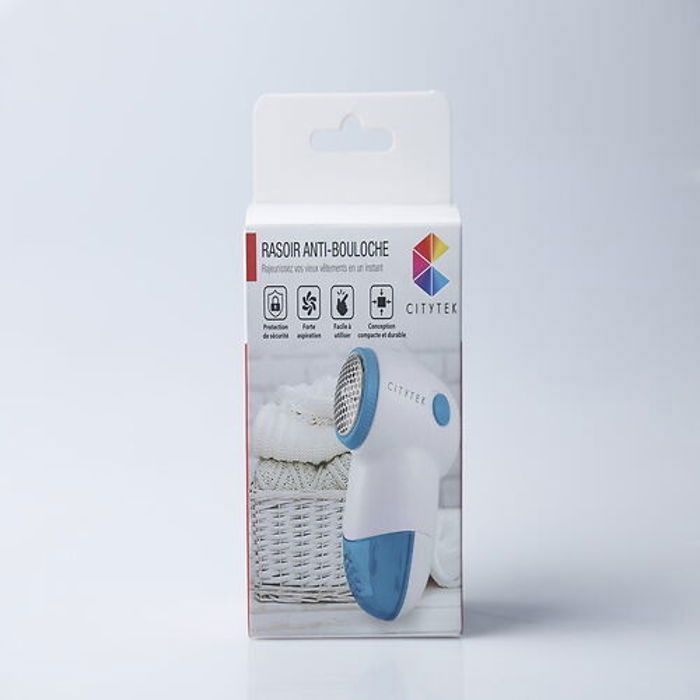 Citytek - Rasoir Anti-Bouloches MF109246 - Compact et Sans Fil - Design Ergonomique
