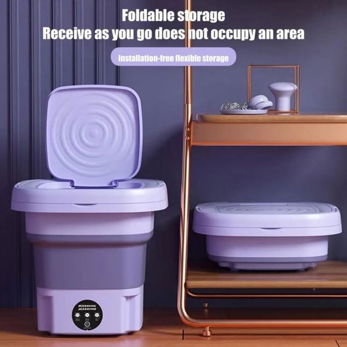 Machine à laver portable pliable avec essoreuse automatique vêtements 11L