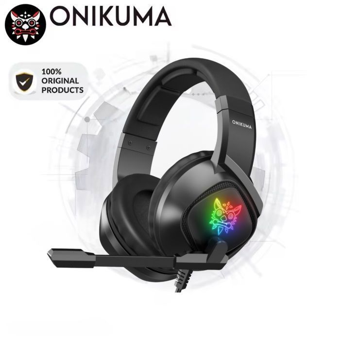 casque gaming Stereo du jeu RGB avec micro pour Gamer Headphones PS/téléphone/PS