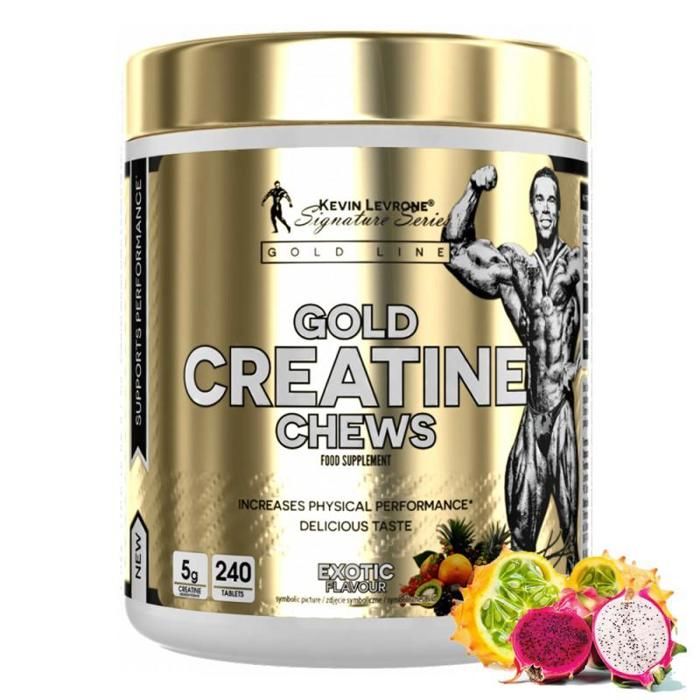 Gold Creatine Chews 240 Tabs Exotic - Force, Récupération & Muscle