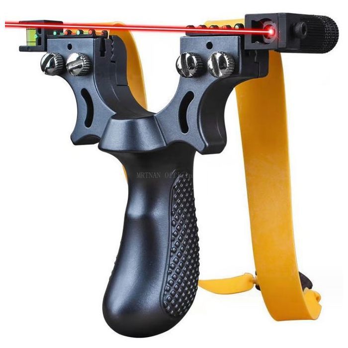 Fronde de chasse et de tir au laser en plein air pour adultes,catapulte en résine robuste,élastique traditionnel