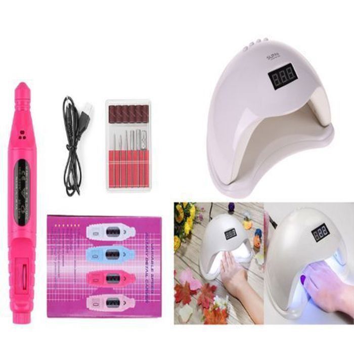 Appareil Sèche Ongles - Non spécifié - 48W - Portable - Capteur automatique - Kit professionnel Multi-Couleur