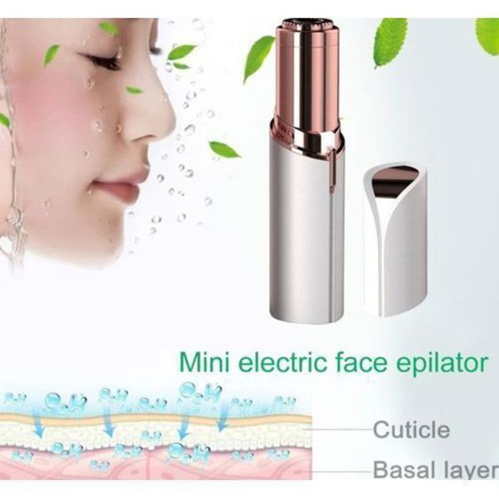Épilateur Visage - Noname - Rouge à Lèvre - Sans Douleur - Élimination Rapide - Lampe Intégrée