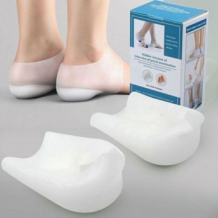 Talon Silicone - Protection Pied - 4cm Hauteur - Coussinet Doublure - Semelle Intérieure - Mixte