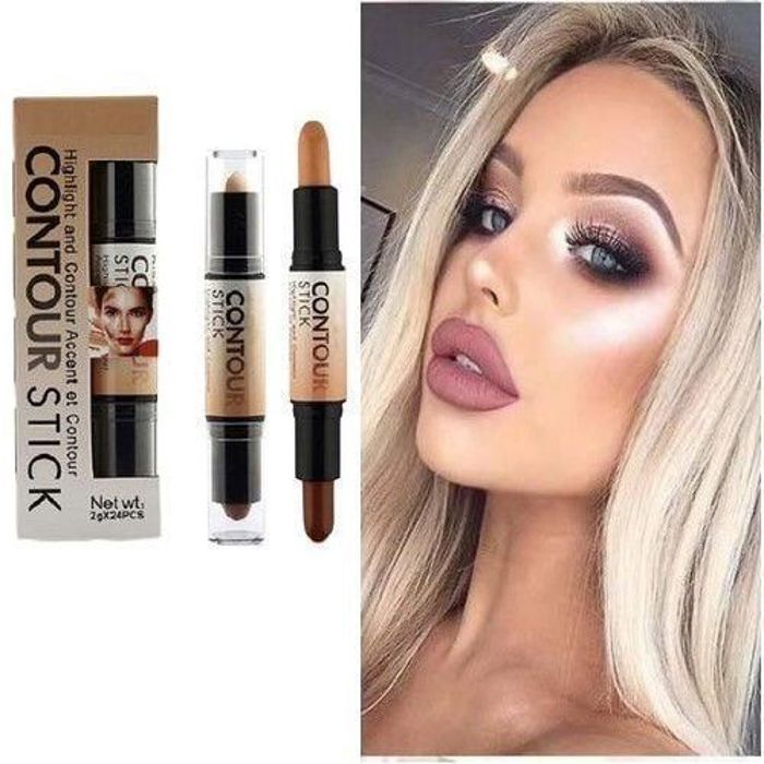 Kiss Beauty Highlight and Contour Accent et Contour Stick Baton contour,