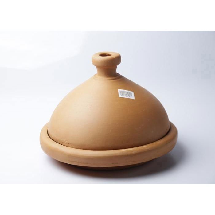 Tajine Ovale - Hrache - 35 cm - Terre cuite - Compatible tous feux - Couvercle hermétique
