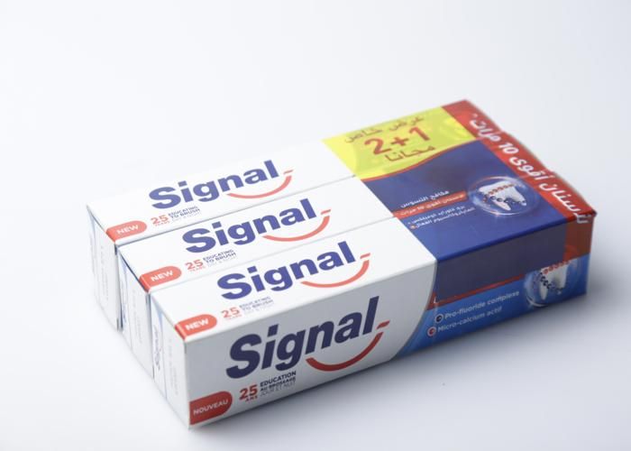 Signal – Dentifrice 120 ml – Hygiène bucco‑dentaire – Offre spéciale 2+1