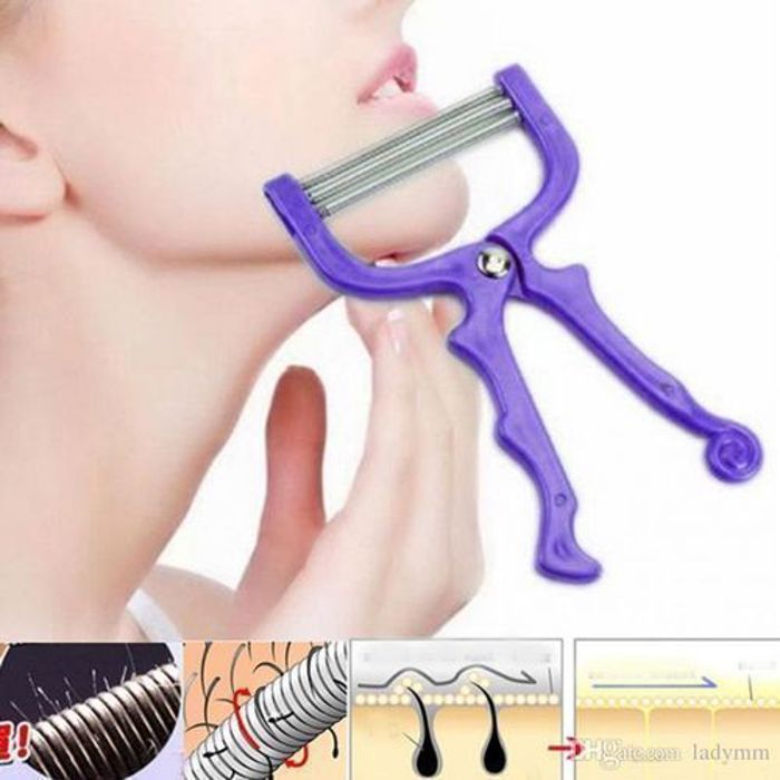 Outil d'épilation de beauté de filetage de cheveux de visage d'épilation faciale portative - Multi-Couleur 