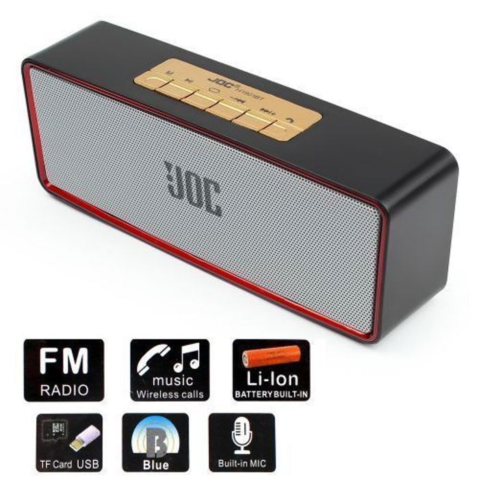Haut-parleur Bluetooth - Joc - Enceinte Stéréo - Son Puissant - Batterie Intégrée - Connectivité Sans Fil