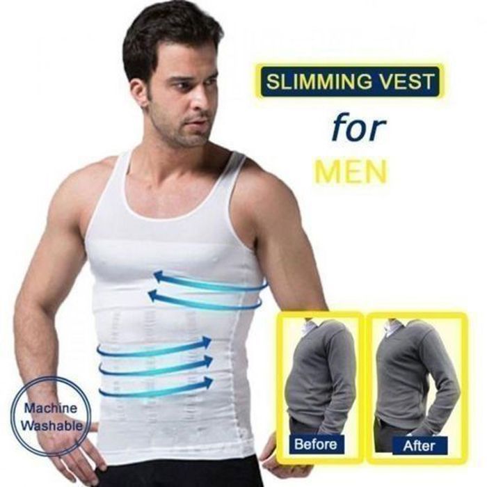 Débardeur Gainant - Slim'N Lift - Homme - Effet Ventre Plat - 6 Zones de Renfort - Microfibres