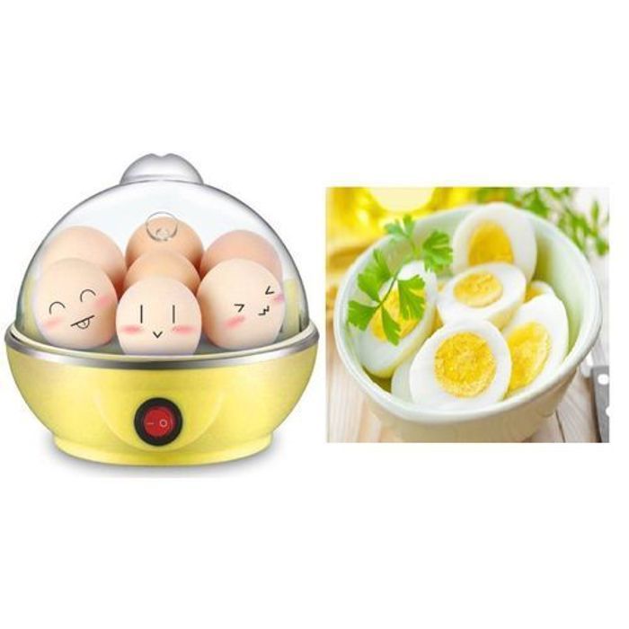 Cuiseur d'oeufs Cuiseurs à vapeur Egg Cooker (7 oeufs) Jaune