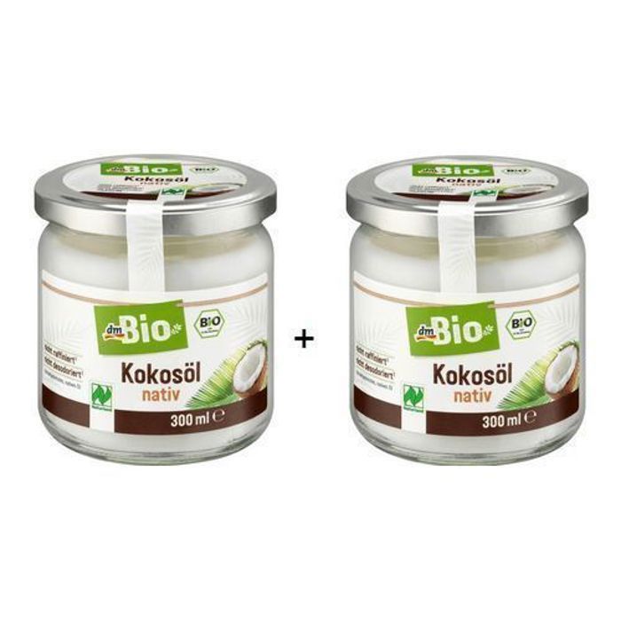Huile de coco - DM BIO - 2 flacons - 100% pure - Biologique - Multi-usages