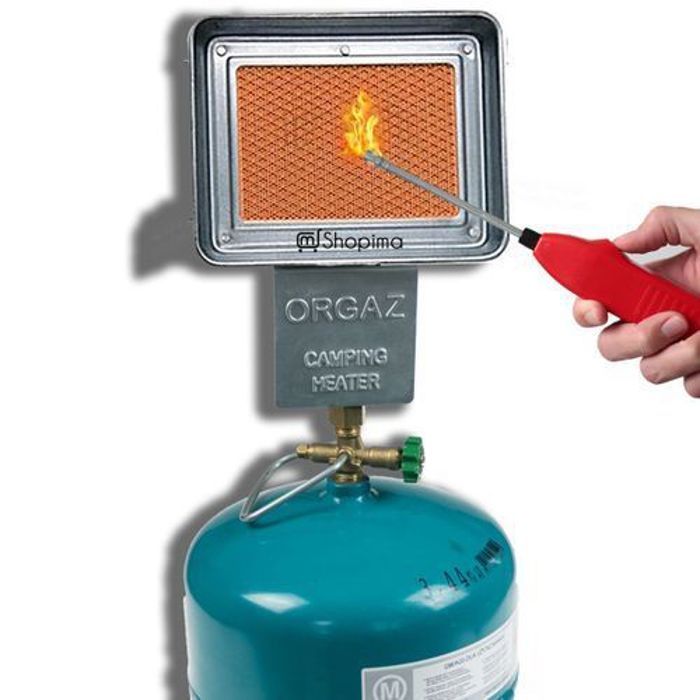 Chauffage à gaz - Piknik - Design élégant - Utilisation extérieure - Couleur gris