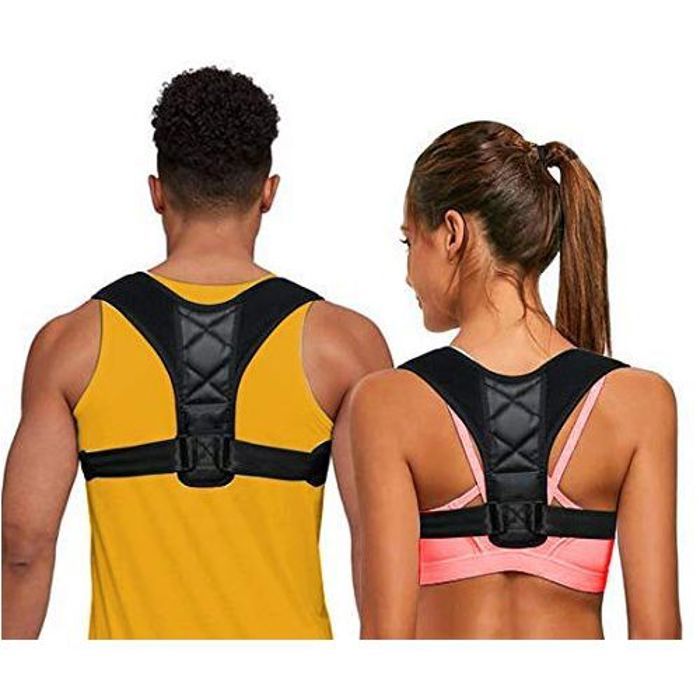 Ceinture Dorsale réglable pour Maintien épaules Droit,Soutien la Colonne Vertébrale - Unisexe