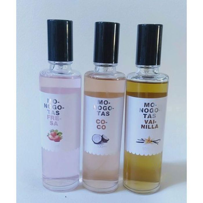 Monogotas PACK DE 3 EAU DE TOILETTE  100 ml :VANILLA,COCO,MORA,FRAISE
