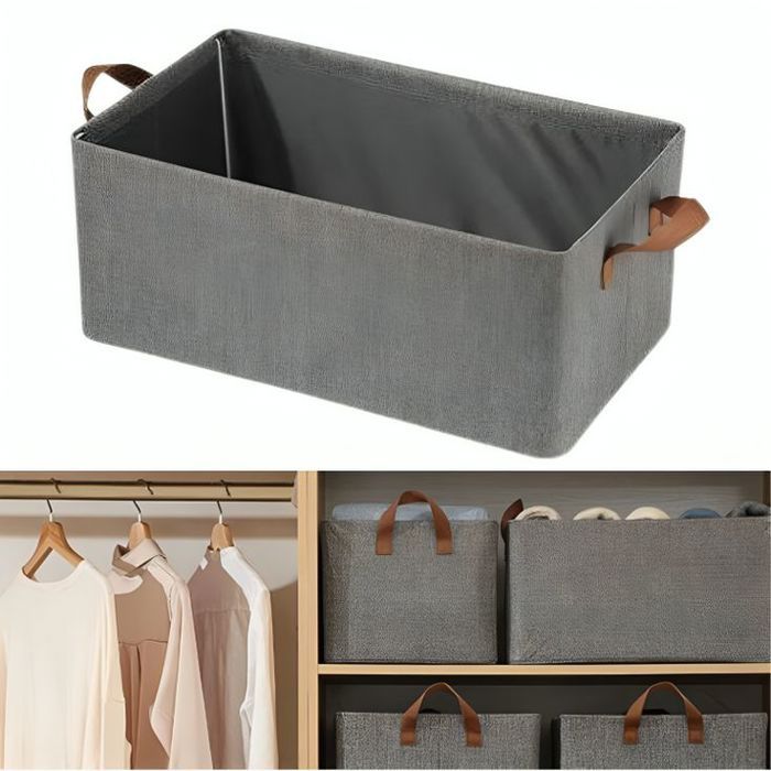 Paniers de Rangement Rectangulaires – Pliables – Tissu Respirant - Couleur aleatoire