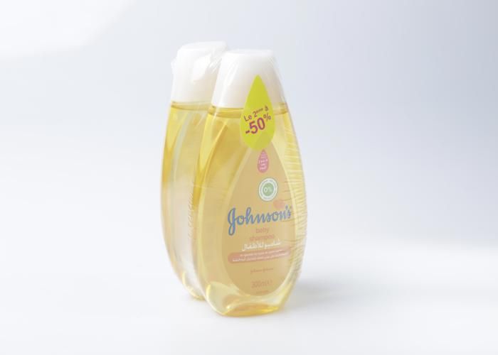 Lot 2 shampooings Johnson Baby Gold 300 ml - 2ème à -50%
