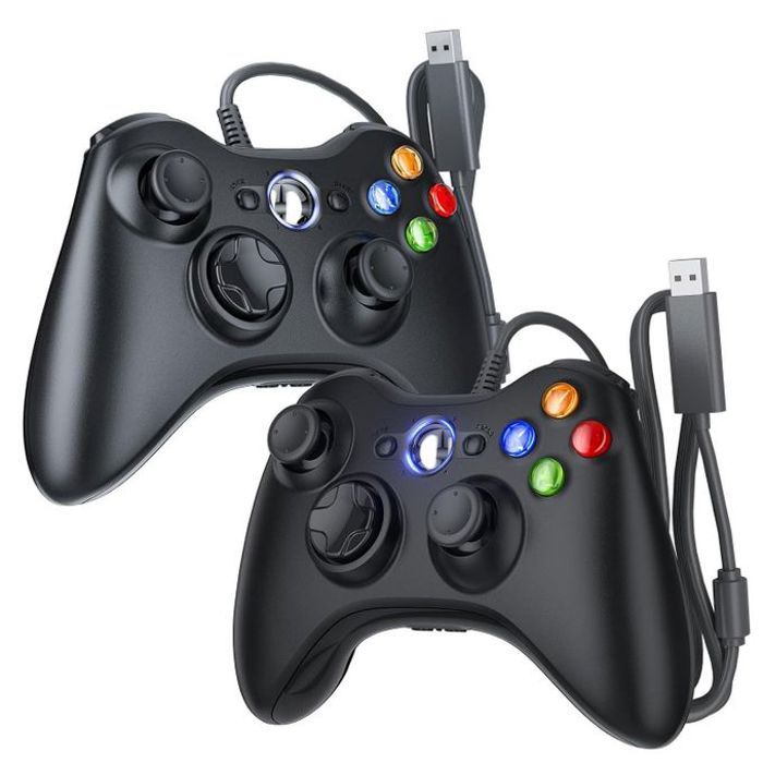2 PACK Manette de Jeu pour Xbox 360 et PC