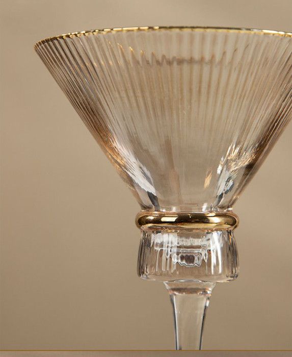 Verres à Côtelés de Luxe de Style Origami - Ensemble de 6 Pièces - Élégance et Design Moderne pour Vos Boissons