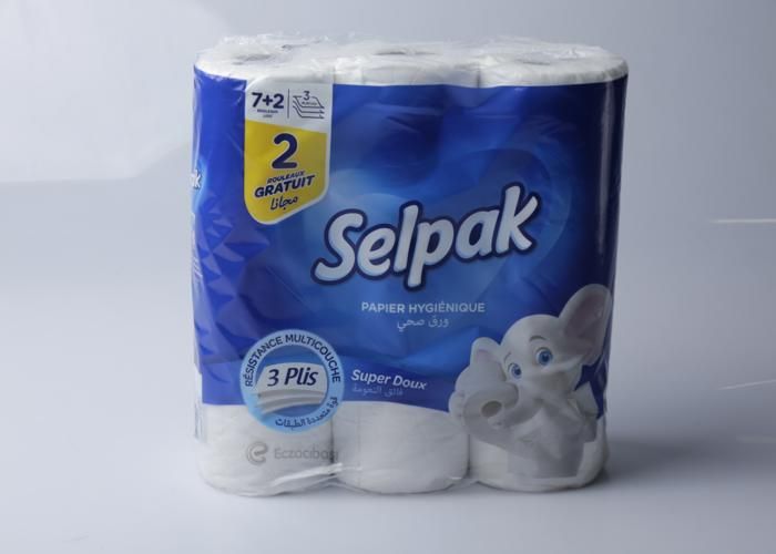 Papier toilette Selpak 3 plis x 9 (7+2)