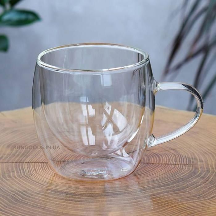 Tasse double paroi - AYA HOME - 200ML - Verre résistant à la chaleur - Design contemporain - models aléatoires