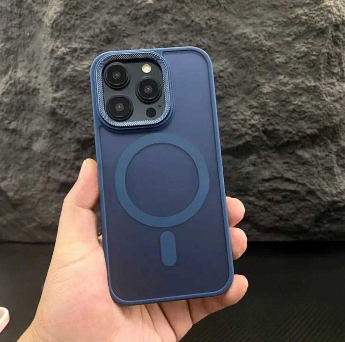 Pochette MagSafe en bleu pour iPhone 13 Pro Max