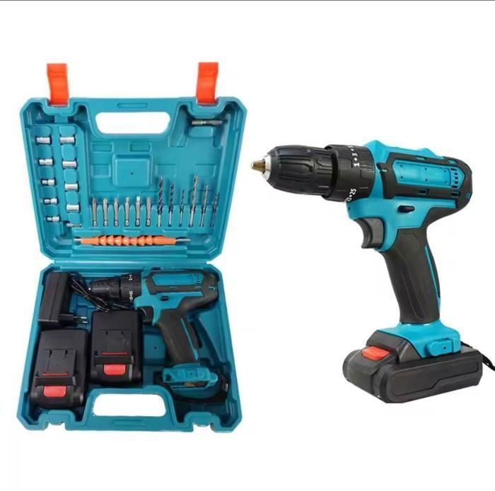 Perceuse Électrique professionnel avec 2 batterie Lithium pour Bricolage et Réparations