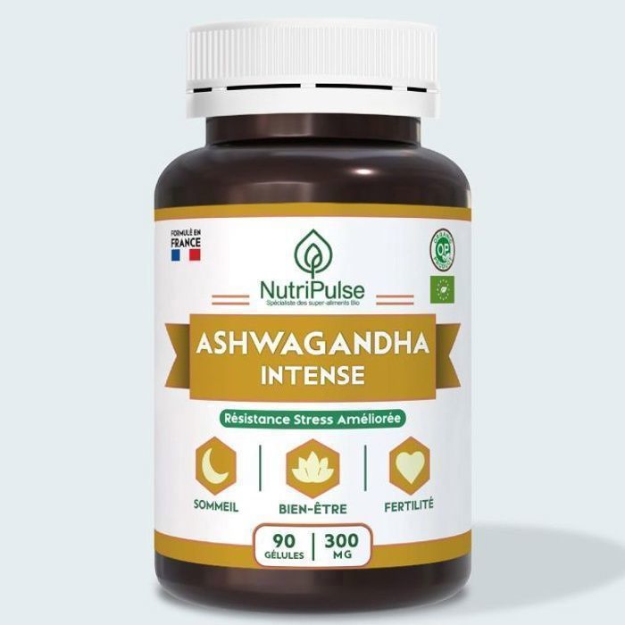 Ashwagandha Bio 300mg Resistance Stress Améliorée - 90 Gélules