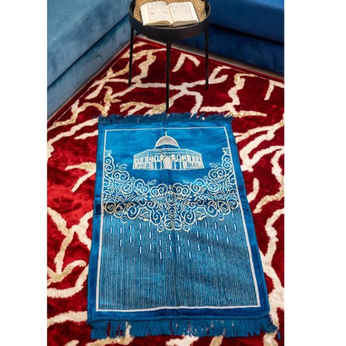 Tapis de prière - Layla - Marron foncé - 68x108 cm - Confortable - Durable - Design élégant