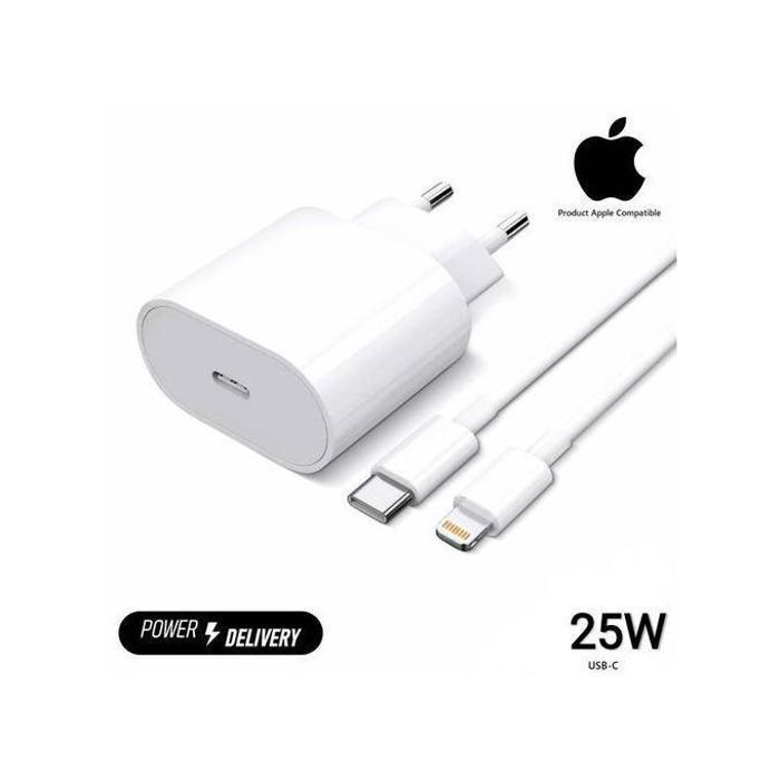 Chargeur Rapide 25W USB-C pour iPhone 16 Pro Max