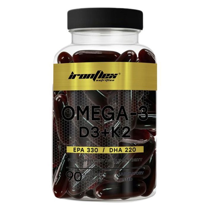 Omega 3 D3 + K2 90 Caps – Acides Gras Essentiels & Vitamines D3 & k2