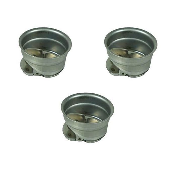Clapet anti odeur - Assina - 40mm - Métallique - Inox - Lot de 3