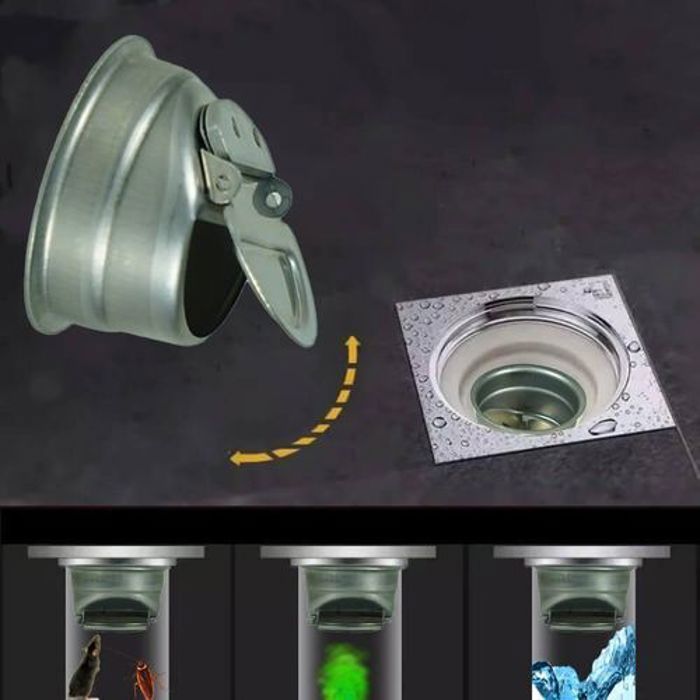 Clapet anti odeur - Assina - 40mm - Métallique - Inox - Résistant à la corrosion