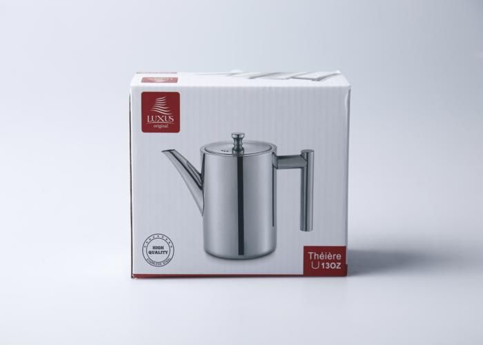 Théière - Inox - Réf T634 - 385 ml - Design élégant - Pour adultes