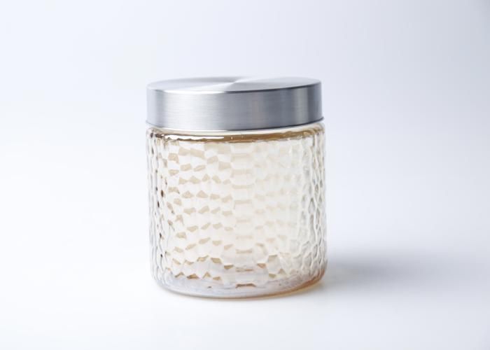 Bocal en Verre avec Couvercle Inox 11,3x12 cm C3309-1