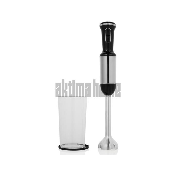 Mixeur Plongeant 1000W - Acier Inoxydable, 2 Vitesses, Bol 700ml
